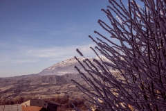 vue de la maison en hiver